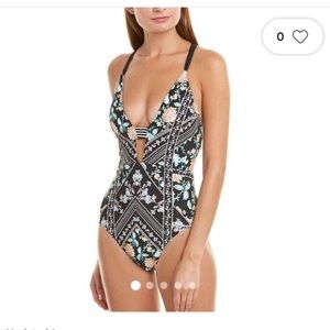 Nanette Lepore Diamond Vines Goddess Bathing Suit